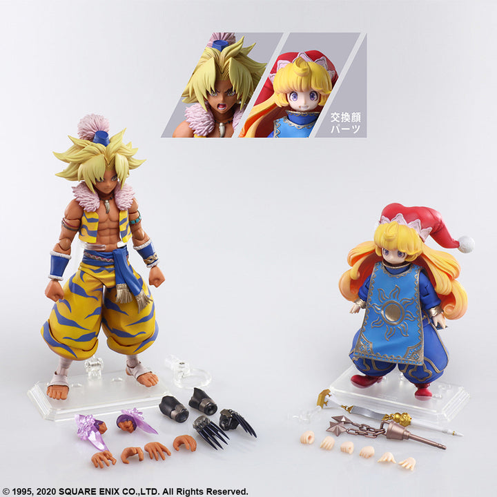 Square Enix Trials of Mana Kevin and Charlotte Bring Arts Action Figure Set