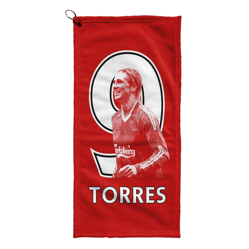 Liverpool - Torres 9 - Golf Towel collectible from Liverpool FC https://britishmade.gifts/