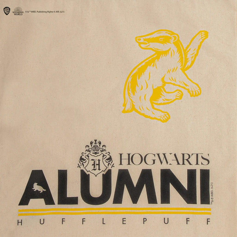 Harry Potter Hufflepuff Alumni Tote Bag, rear view