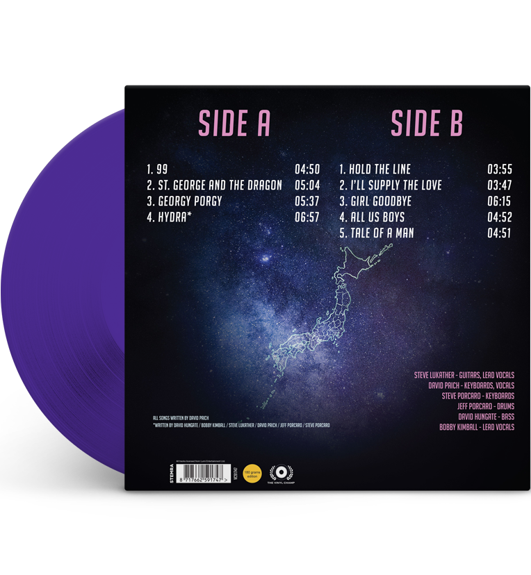 Toto – Shibuya Kōkaidō, Tokyo, 1980 (Limited Edition 12-Inch Album on 180g Purple Vinyl), close-up detail