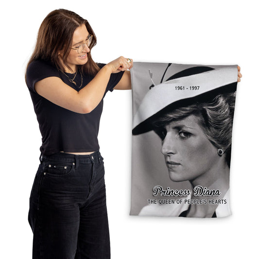 Princess Diana - The Queen Of People's Hearts - Memorabilia keepsake - Portrait Lightweight, Microfibre Tea Towel collecti...