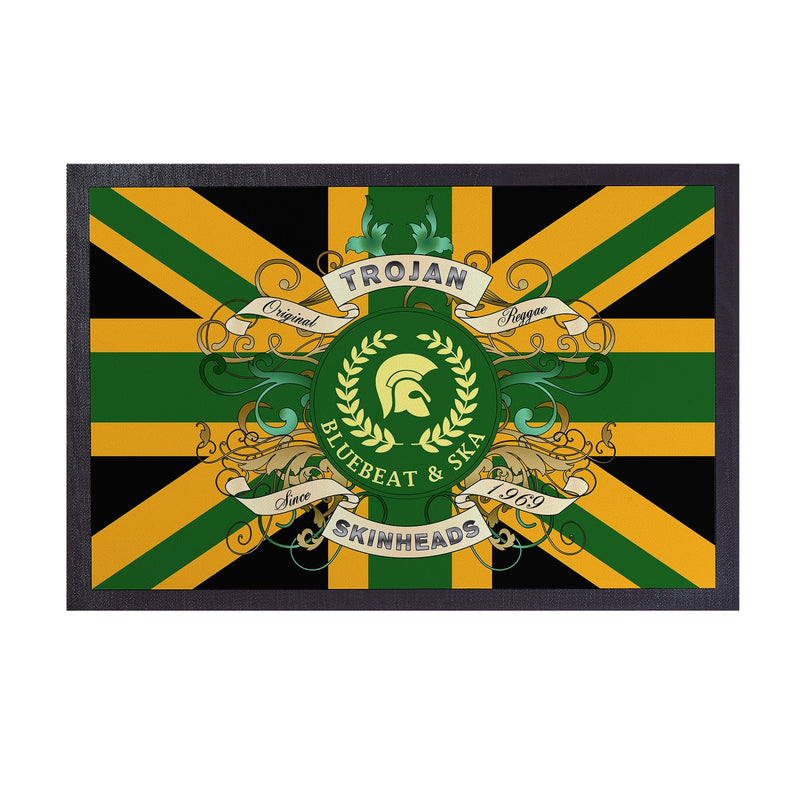 Trojan Skinheads - Door Mat - 60cm x 40cm collectible from https://britishmade.gifts/