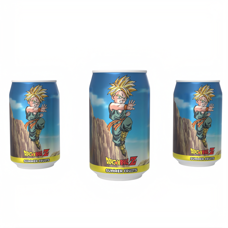 Dragon Ball Z Trunks' Time Portal Punch - Summer Fruits Flavour Soda collectible from Kawaji UK