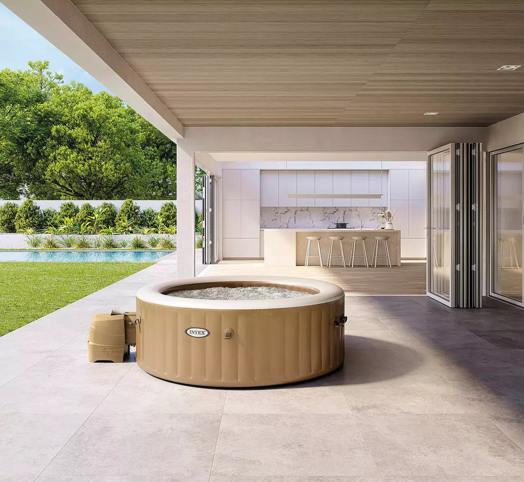 Intex PureSpa Bubble Round Inflatable Spa (4 Person)