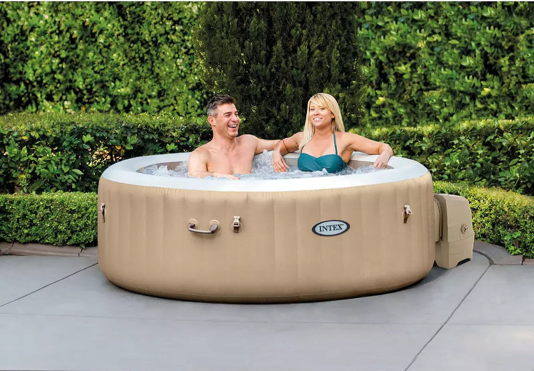 Intex PureSpa Bubble Round Inflatable Spa (4 Person)