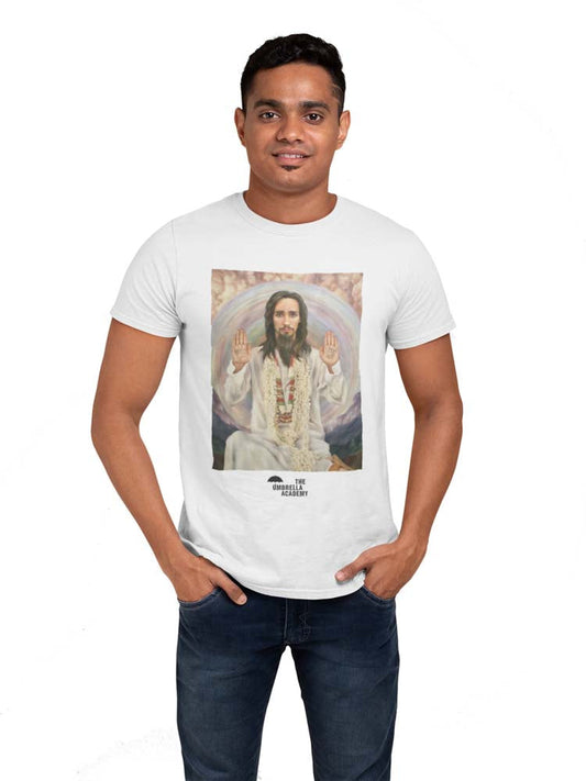 Umbrella Academy Klaus Portrait T-Shirt collectible from Heroes Inc Dropship