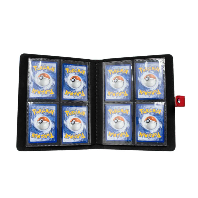 Pokemon Premium Snap Binder - Red, close-up detail