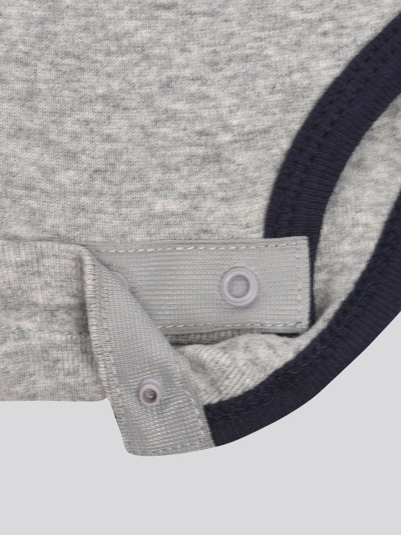 Baby 3 Piece Boxed Gifting Set in Light Grey Marl, packaging shot