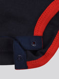 Baby 3 Piece Boxed Baby Gifting Set in Navy, rear view