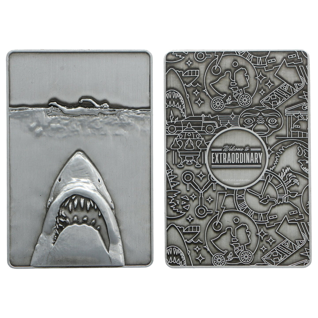 Amblin 4 Piece Metal Movie Ingot Collection Limited Edition Box Set (Back to The Future, E.T., Jaws & Jurassic Park)