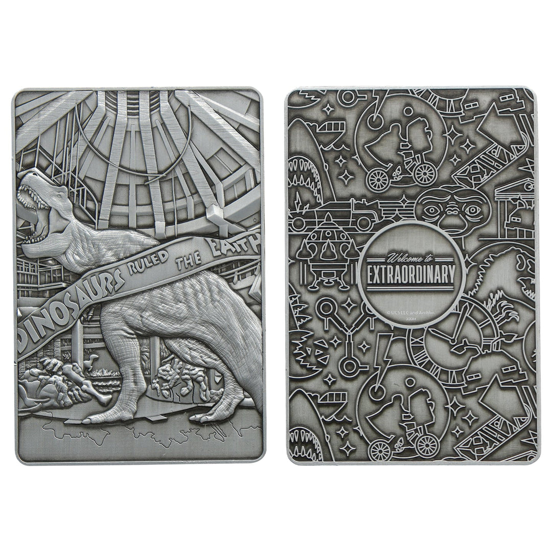 Amblin 4 Piece Metal Movie Ingot Collection Limited Edition Box Set (Back to The Future, E.T., Jaws & Jurassic Park)