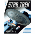 U.S.S. Enterprise NCC-1701-D (Galaxy class) Diecast Model Ship (Eaglemoss / Star Trek), side angle