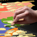 Scotland Football Stadium Scratch-Off Map, side angle