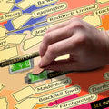 England Non League Football Stadium Scratch-Off Map, close-up detail