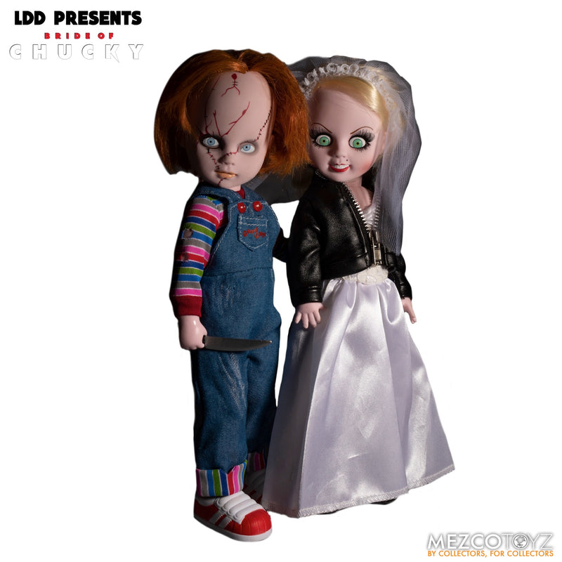 Living Dead Dolls Presents Bride of Chucky Chucky and Tiffany Box Set front view