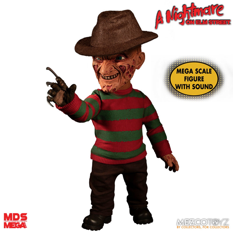 Nightmare On Elm Street 15" MDS Mega Scale Figure Talking Freddy Krueger