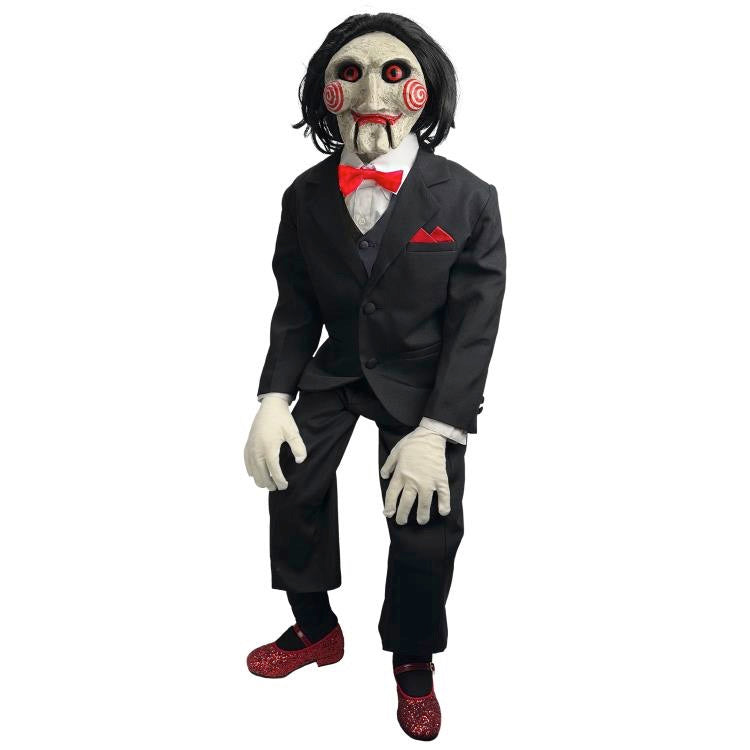 Saw Billy the Puppet Deluxe Prop Replica with Sound and Motion front view