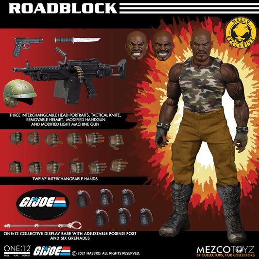 G.I. Joe Roadblock One:12 Collective Action Figure front view
