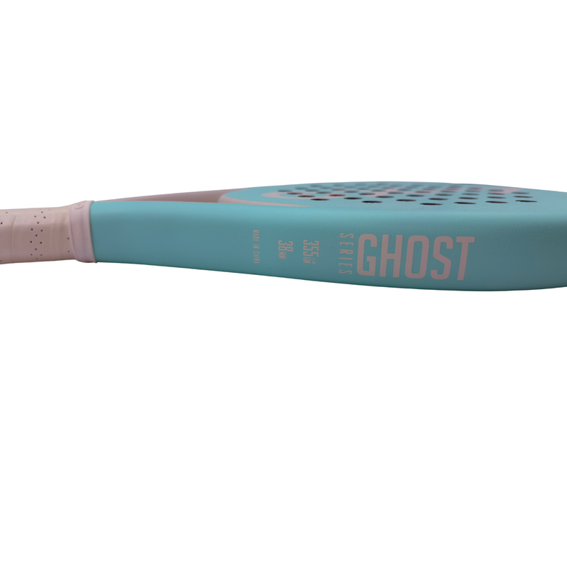 Aixo Pastel de Mint Ghost Padel Racket - Full Carbon - RL-B09, rear view