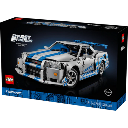 Lego Technic 42210 2 Fast 2 Furious Nissan Skyline GT-R (R34) Ages 18+ collectible from Curious Minds