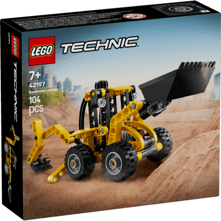Lego Technic 42197 Backhoe Loader Buildable Playset for Ages 7 and Up collectible from Curious Minds
