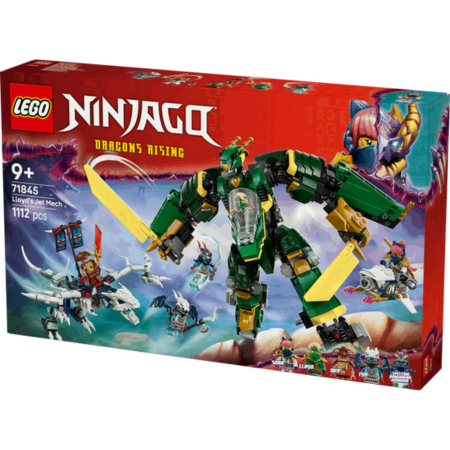 Lego Ninjago 71845 Lloyd’s Jet Mech Buildable Playset for Age 9 and Up collectible from Curious Minds