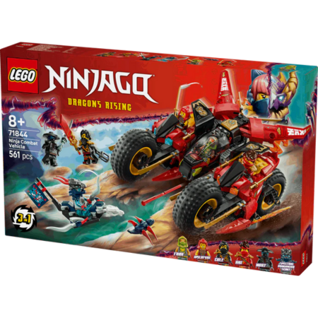 Lego Ninjago 71844 Ninja Combat Vehicle Toy Playset for Ages 8 and Up collectible from Curious Minds