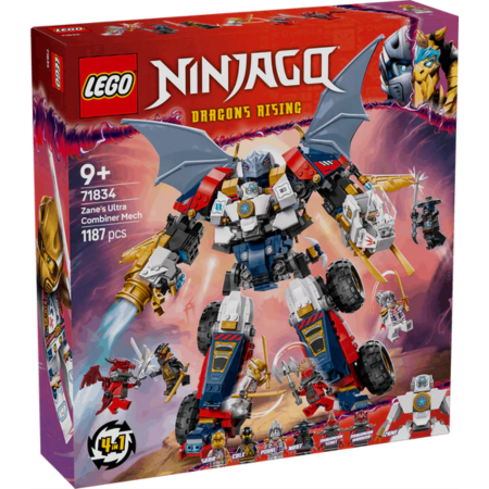 Lego Ninjago 71834 Zane's Ultra Combiner Mech Playset for Ages 9 & Up collectible from Curious Minds