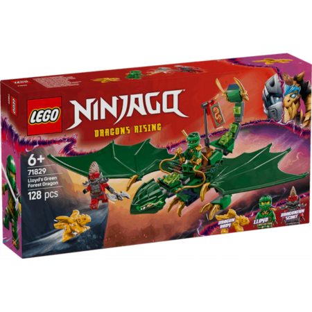Lego Ninjago 71829 Lloyd's Green Forest Dragon Playset for Ages 6 & Up collectible from Curious Minds