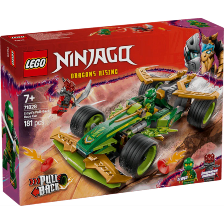 Lego Ninjago 71828 Lloyd's Pull-Back Race Car Playset for Ages 7 & Up collectible from Curious Minds