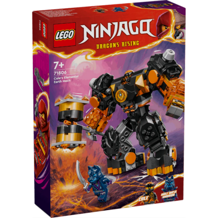 Lego Ninjago 71806 Cole's Elemental Earth Mech Playset for Ages 7 & Up collectible from Curious Minds