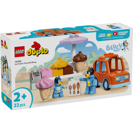 Lego Duplo Bluey 10458 Ice Cream Trip with Bluey for Toddlers Ages 2+ collectible from Curious Minds