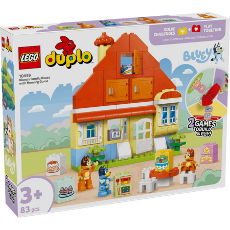 Lego Duplo Bluey 10459 Bluey's Family House with Memory Game Ages 3+ collectible from Curious Minds