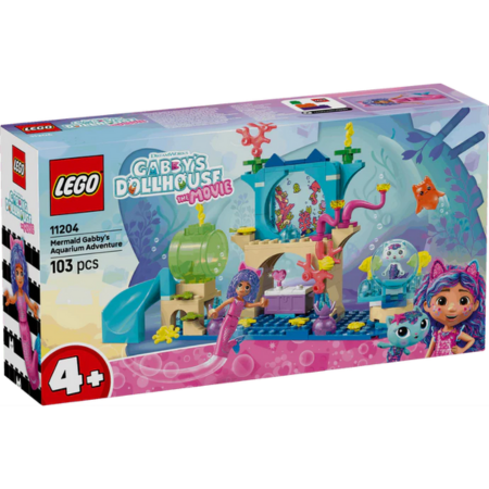 Lego Gabby's Dollhouse 11204 Mermaid Gabby's Aquarium Adventure Age 4+ collectible from Curious Minds