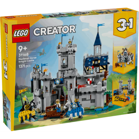 Lego Creator 3 in 1 31168 Medieval Horse Knight Castle for Ages 9 & Up collectible from Curious Minds