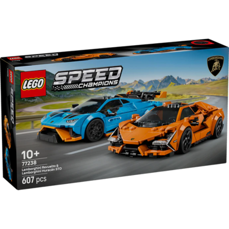 Lego Speed Champions 77238 Lamborghini Revuelto & Huracán STO Ages 10+ collectible from Curious Minds