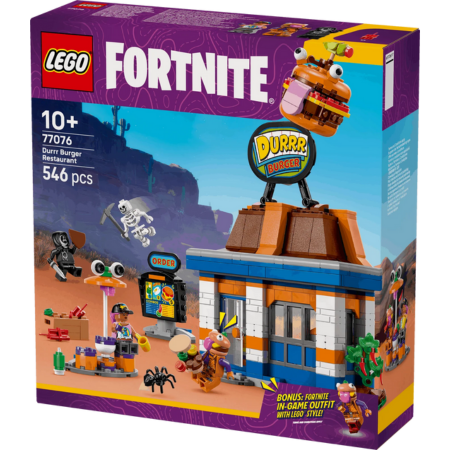 Lego Fortnite 77076 Durrr Burger Restaurant Playset for Ages 10 and Up collectible from Curious Minds
