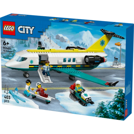 Lego City Big Vehicles 60465 Emergency Air Ambulance Plane for Ages 6+ collectible from Curious Minds