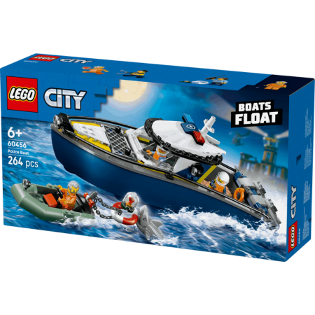 Lego City Police 60456 Police Boat Chase Toy Playset for Ages 6 and Up collectible from Curious Minds