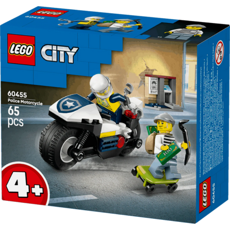 Lego City Police 60455 Police Motorcycle Chase Playset for Ages 4 & Up collectible from Curious Minds