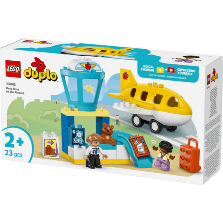 Lego Duplo Town 10443 First Time at the Airport Set for Ages 2 and Up collectible from Curious Minds