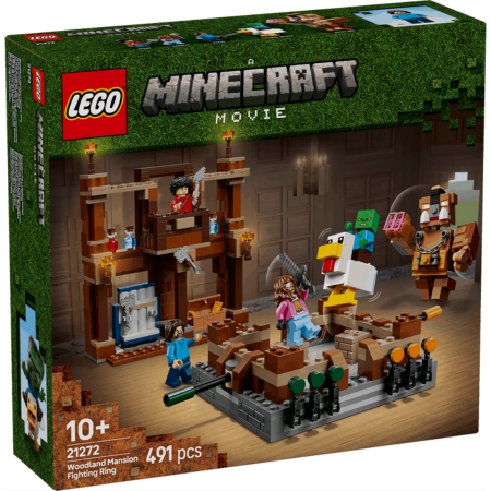 Lego Minecraft Movie 21272 Woodland Mansion Fighting Ring for Ages 10+ collectible from Curious Minds