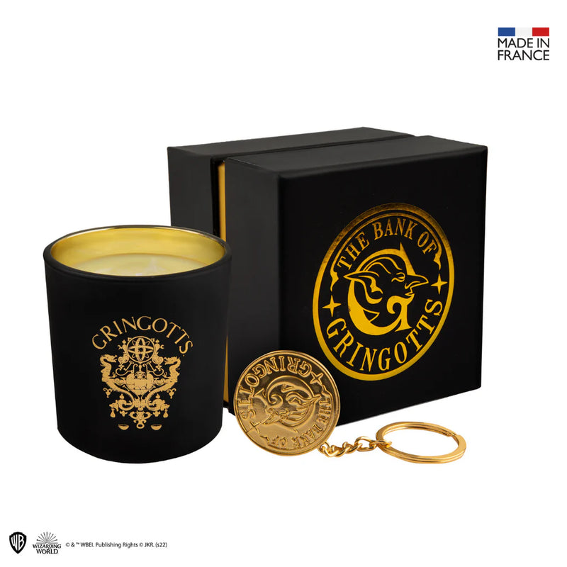 Harry Potter Gringotts Scented Candle with Hidden Keychain