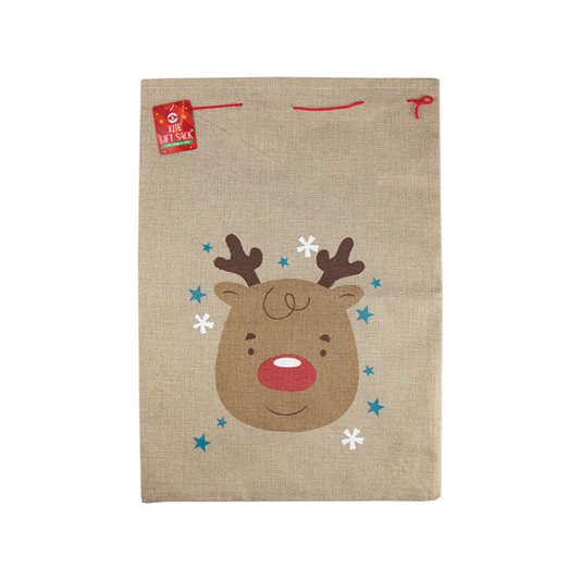 Large Hessian Christmas Present Sack, alternate view
