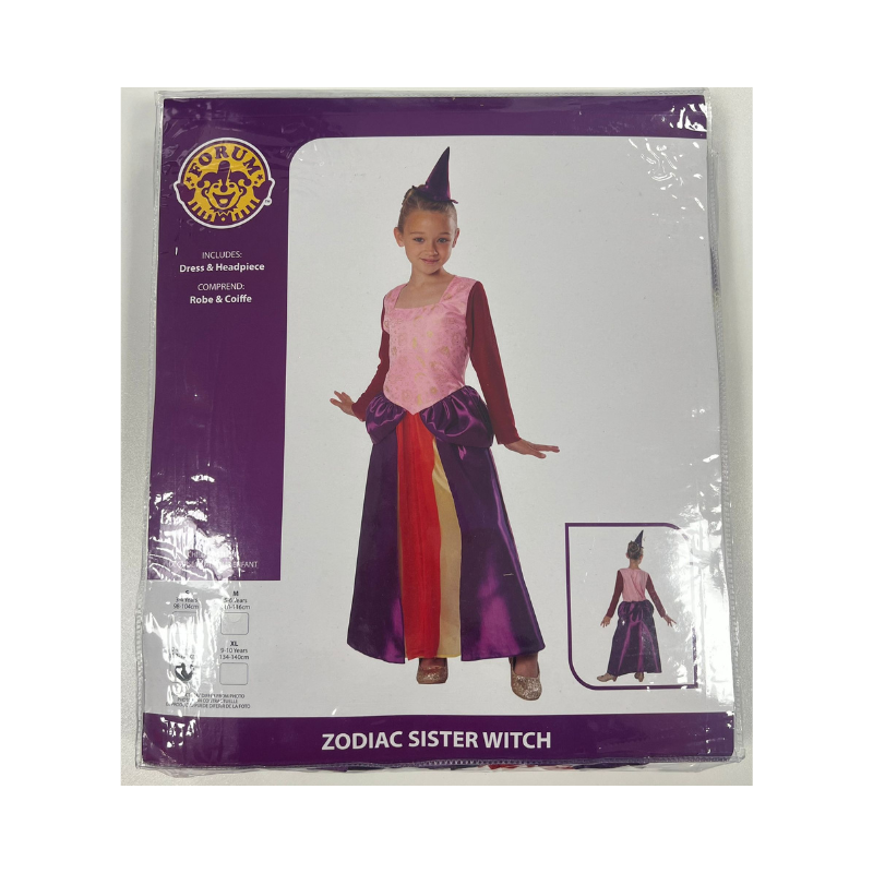 Zodiac Sister Witch Fancy Dress Costume Large 7-8 Yrs, alternate view