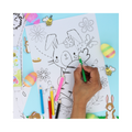 Easter Colouring Set With Pencils & Sticker Sheets, side angle
