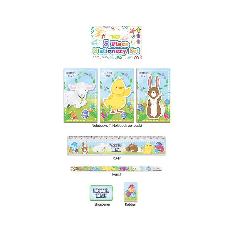 Easter Stationery Set 5pc collectible from PoundFun