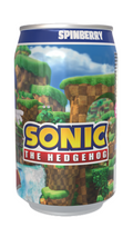 Sonic the Hedgehog Spinberry - Blueberry Flavour Soda featuring Sonic