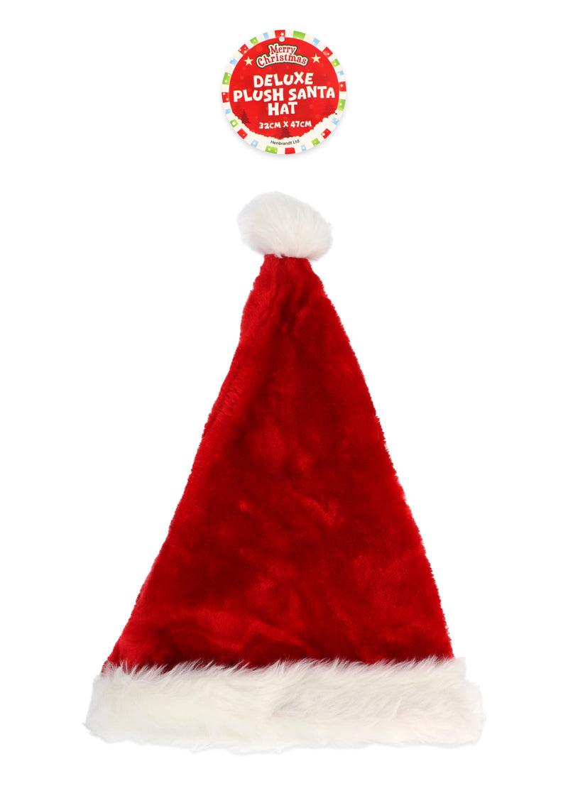 Large Deluxe Plush Santa Hat (Adult)
