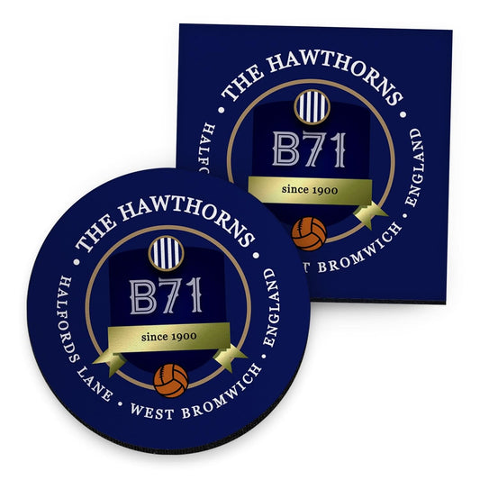 West Brom Hawthorns - Football Coaster - Square Or Circle collectible from https://britishmade.gifts/